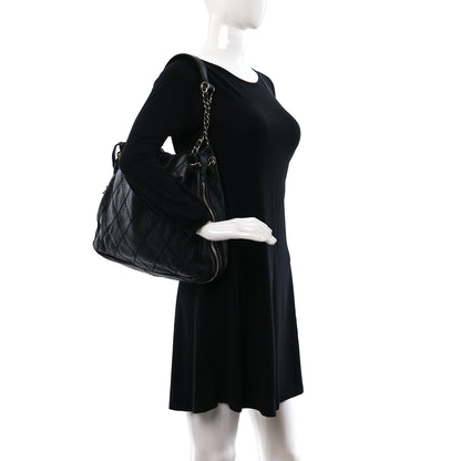 Chanel Lambskin Expandable Tote Black 2 of 11
