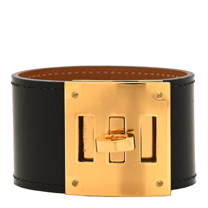 Hermes Box Kelly Dog Bracelet T2 Black 1 of 6
