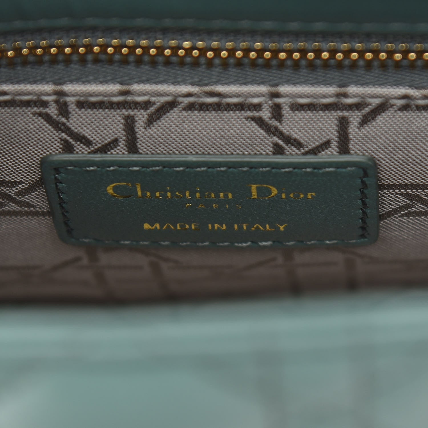 Christian Dior Lambskin Cannage Small My ABCDior Lady Dior Green 6 of 8