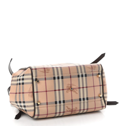 Burberry Haymarket Check Small Canterbury Tote Brown 4 of 9
