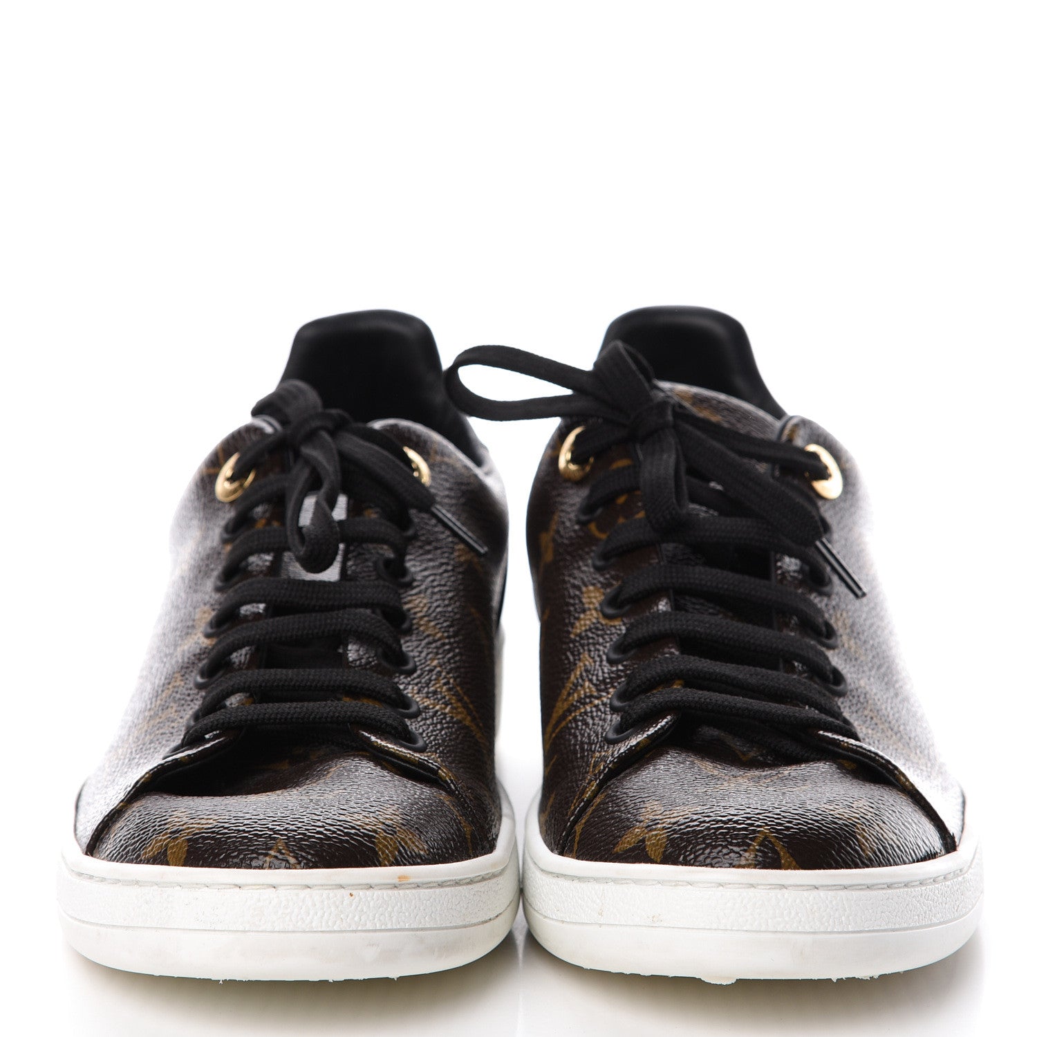 Louis Vuitton Patent Monogram Frontrow Sneakers 39 2 of 16