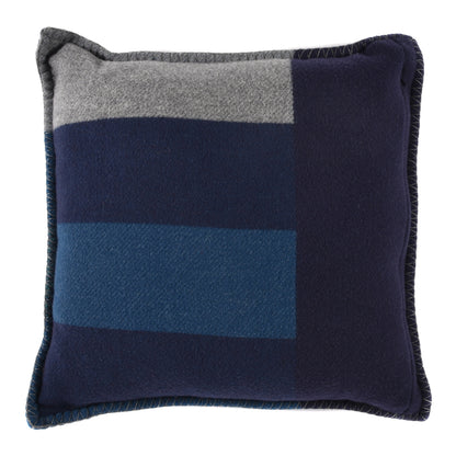 Hermes Wool Cashmere Casaque H Pillow Marine Acier 2 of 3