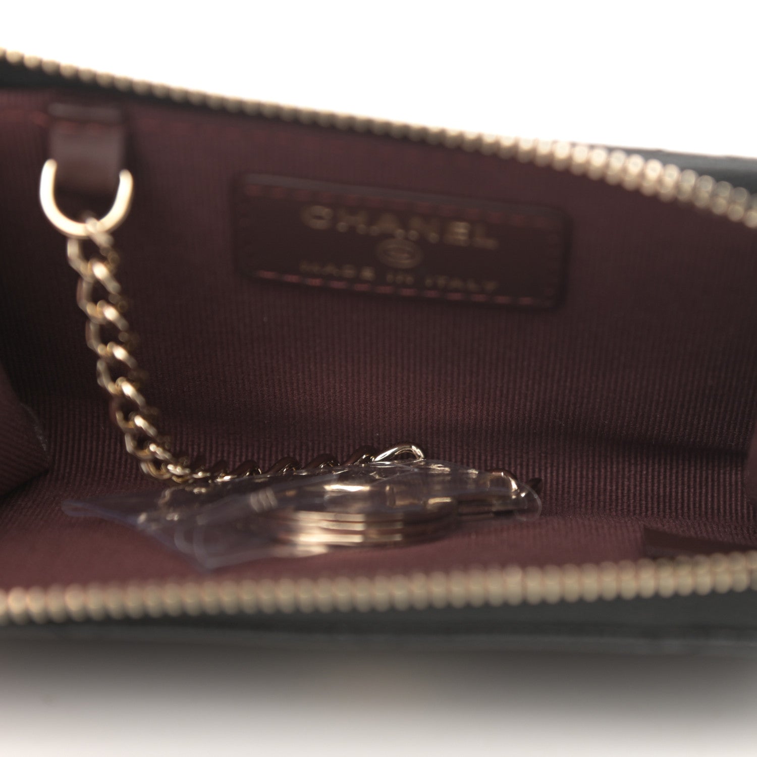 Chanel Caviar Quilted Zipped Key Holder Case Black 5 of 8