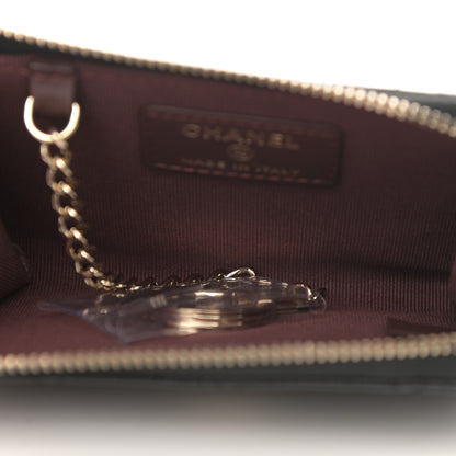 Chanel Caviar Quilted Zipped Key Holder Case Black 5 of 8