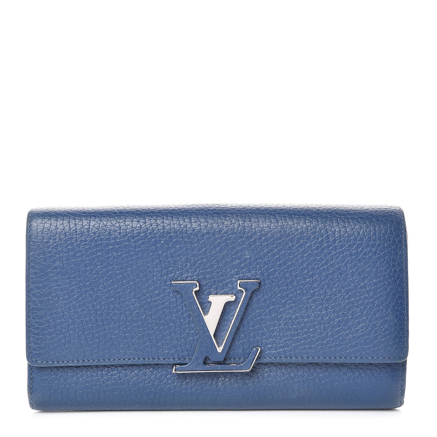 Louis Vuitton Taurillon Capucines Wallet Blue 1 of 17