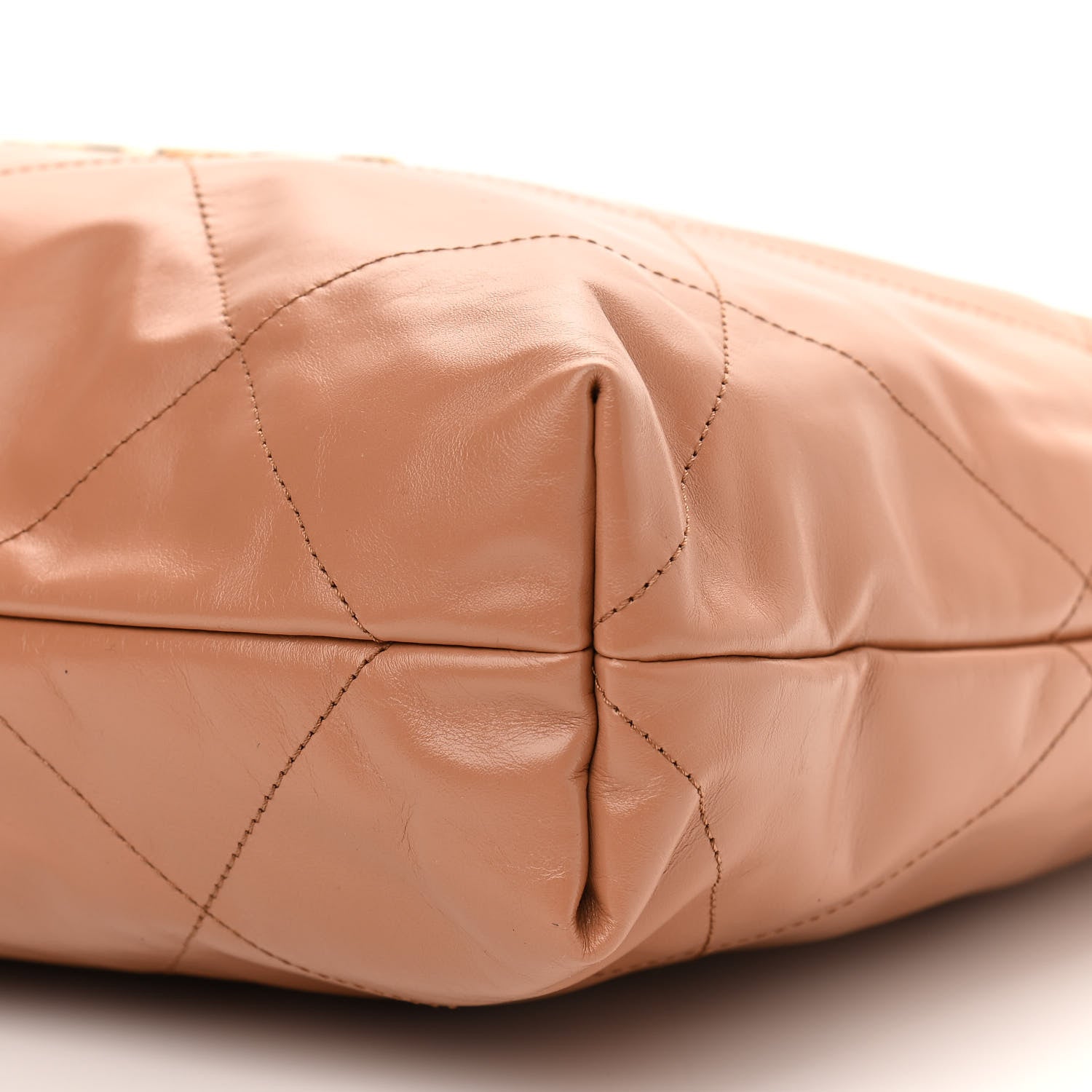 Chanel Shiny Calfskin Quilted Chanel 22 Camel 12 of 12