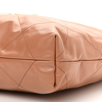 Chanel Shiny Calfskin Quilted Chanel 22 Camel 12 of 12