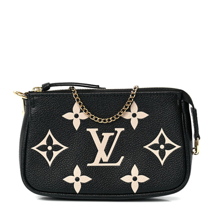 Louis Vuitton Empreinte Monogram Giant Mini Pochette Accessories Black 1 of 10