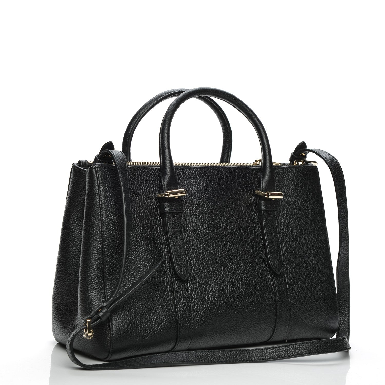 Mulberry Classic Grain Small Bayswater Double Zip Tote Black 3 of 8