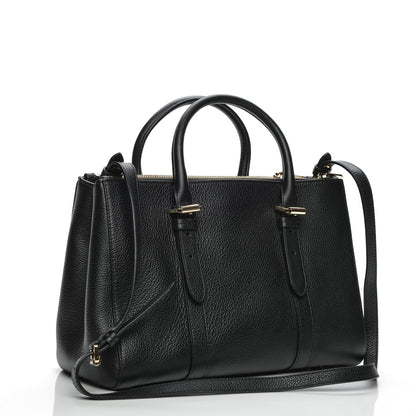 Mulberry Classic Grain Small Bayswater Double Zip Tote Black 3 of 8