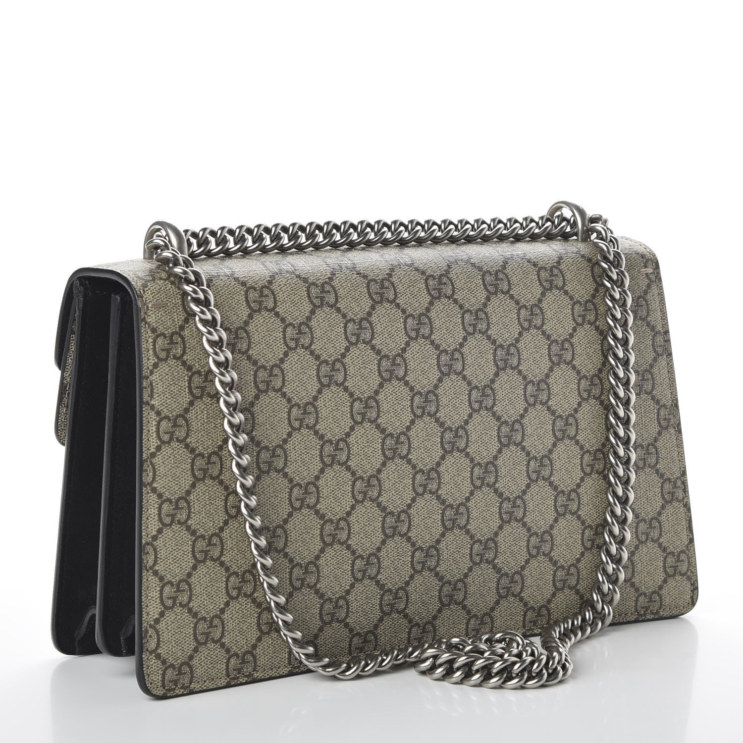 Gucci GG Supreme Monogram Small Dionysus Shoulder Bag Black 3 of 11
