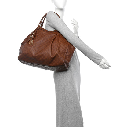 Gucci Guccissima Signature Large Sukey Tote Brown 3 of 35