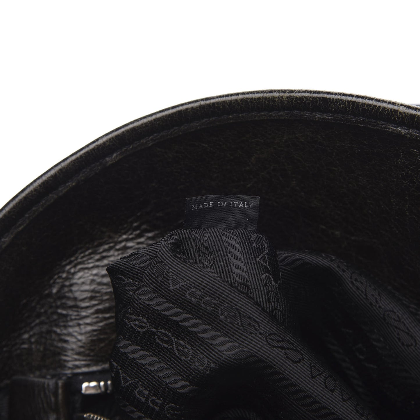 Tessuto Nylon Vitello Shine Dome Satchel Mimetico