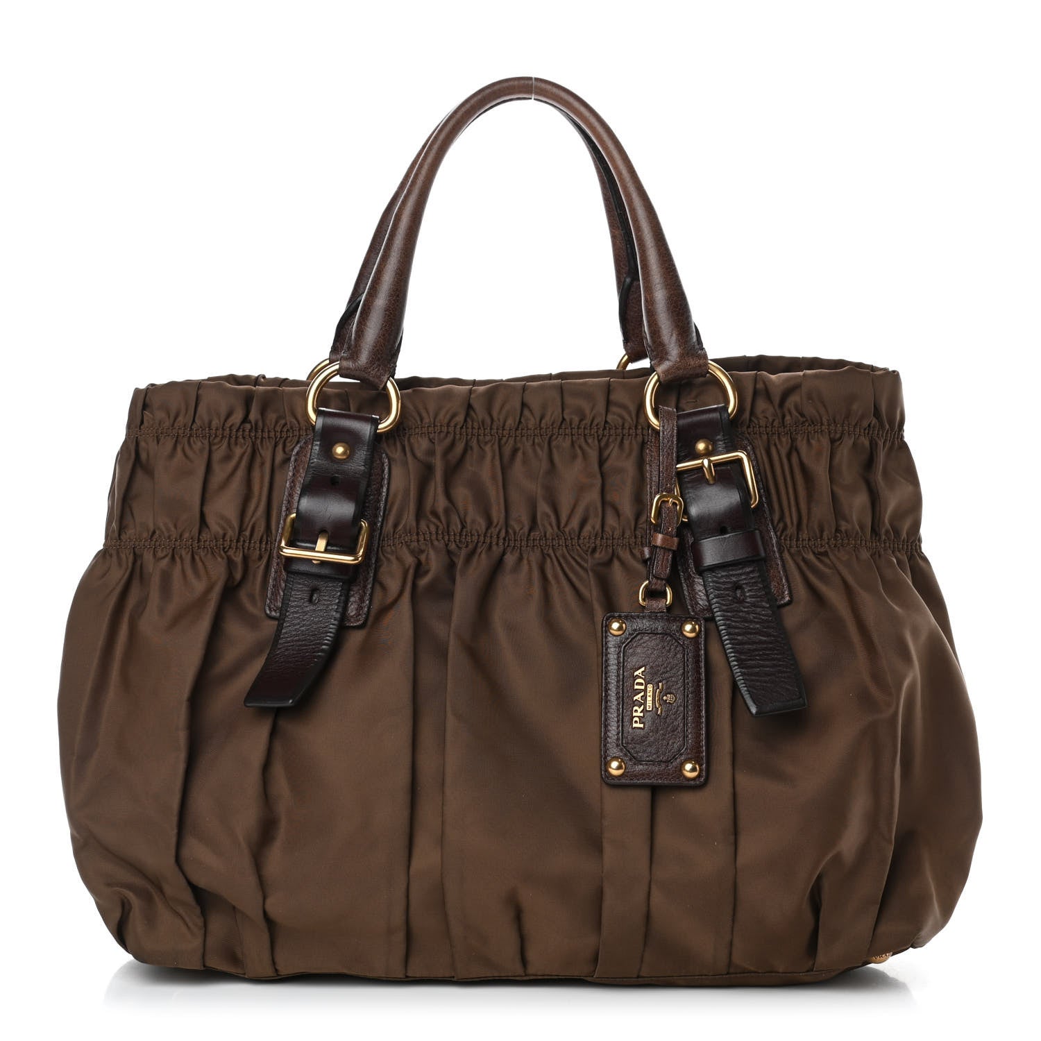 Prada Tessuto Nylon Gaufre Tote Corinto 1 of 6