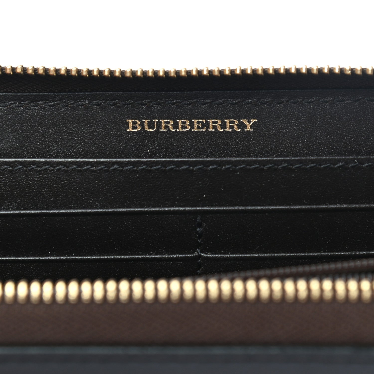Burberry Haymarket Check Large Ziggy Zip Around Wallet Chocolate 6 of 10