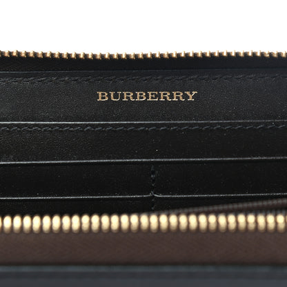 Burberry Haymarket Check Large Ziggy Zip Around Wallet Chocolate 6 of 10
