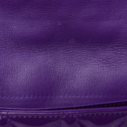 Christian Dior Patent Cannage New Lock Pouch Purple 11 of 11