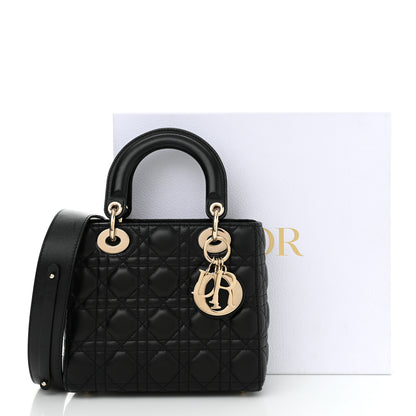 Christian Dior Lambskin Cannage Small My ABCDior Lady Dior Black 12 of 12