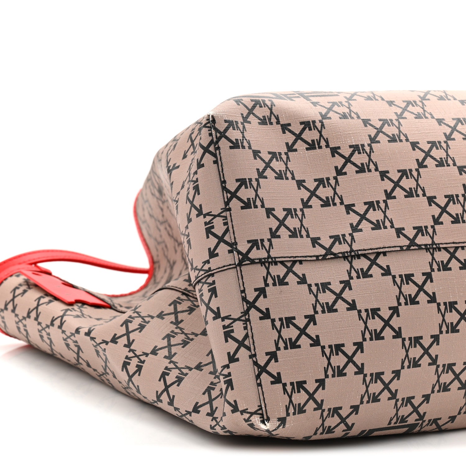 Off-White Coated Canvas Arrow Print Day Off Tote Bag Beige 15 of 21