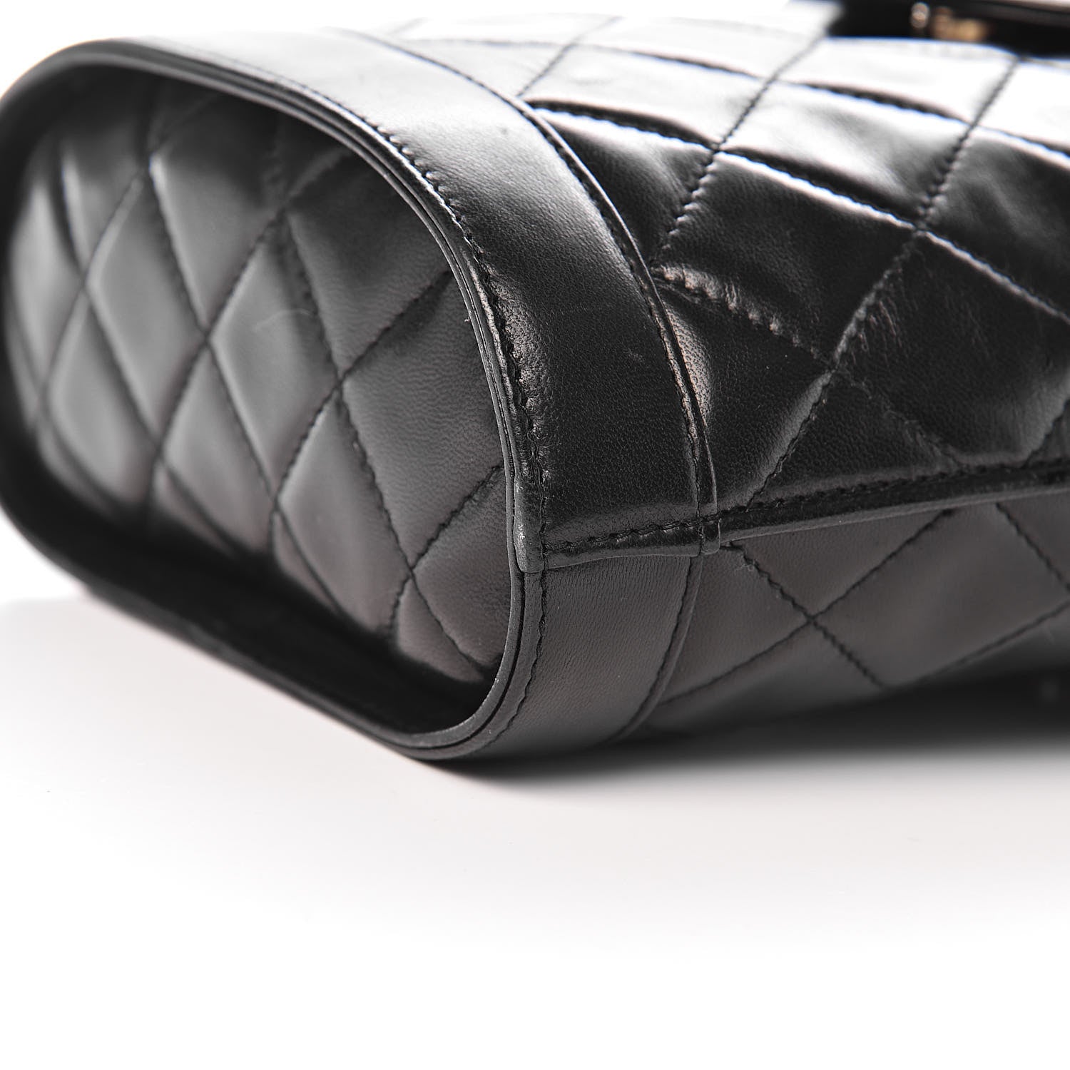 Chanel Lambskin Quilted Tassel Shoulder Bag Black 13 of 14