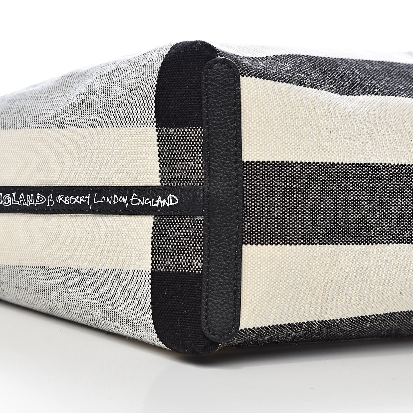 Coated Canvas Medium Reversible Doodle Tote White Black