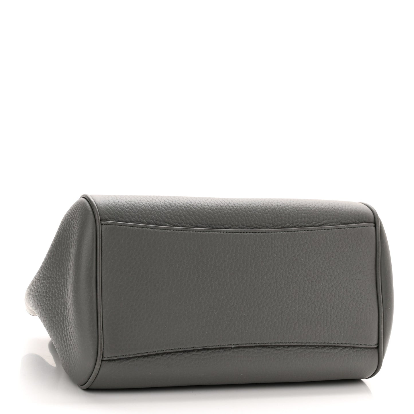 Heavy Grain Small Belted Bayswater Tote Charcoal