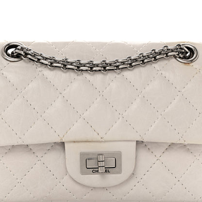Chanel Aged Calfskin 50th Anniversary 2.55 Reissue 224 Flap White 6 of 14