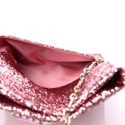 Jimmy Choo Glitter Crystal Galactica Titania Clutch Candyfloss 5 of 11