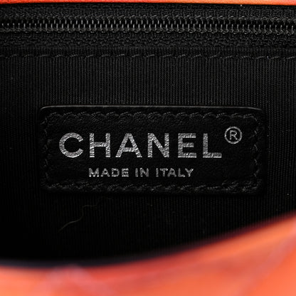 Chanel Lambskin Quilted Small Flower Power Flap Ecru Orange Red Purple 6 of 10