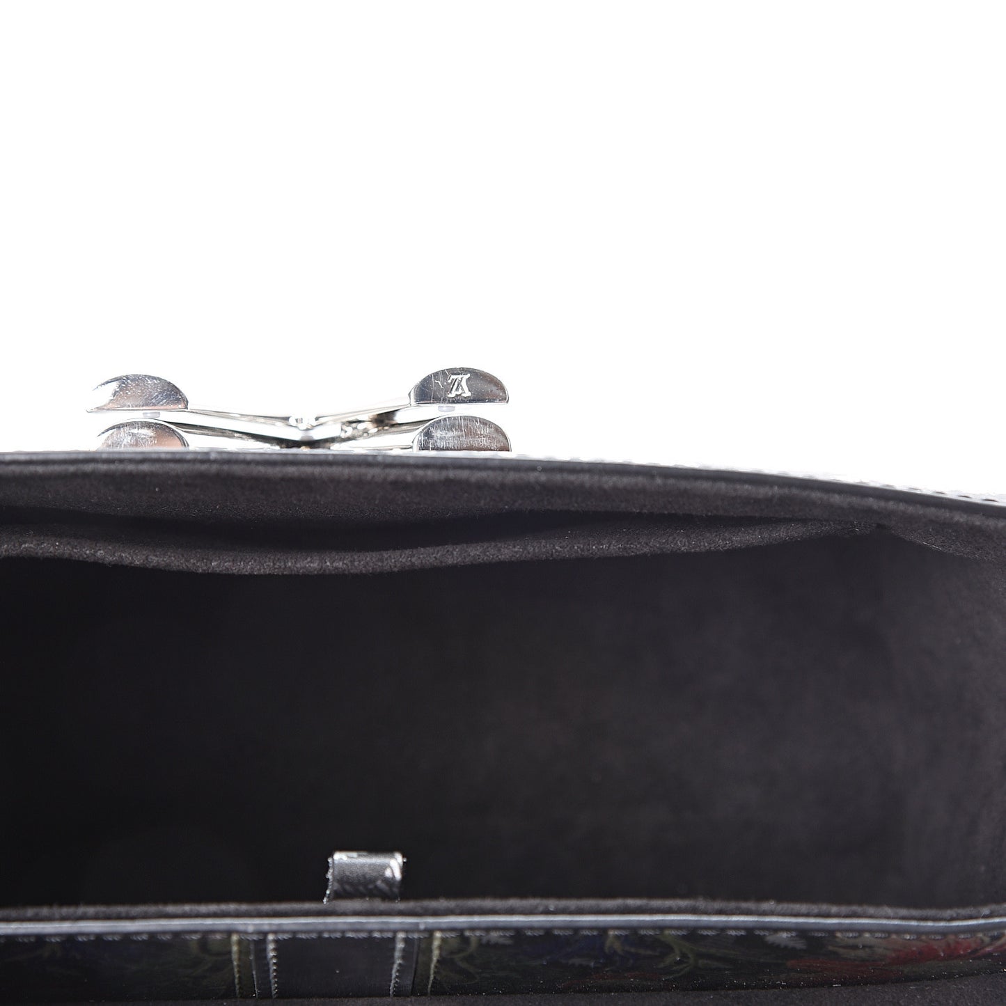 Calfskin Printed Twist Shoulder Bag MM Multicolor