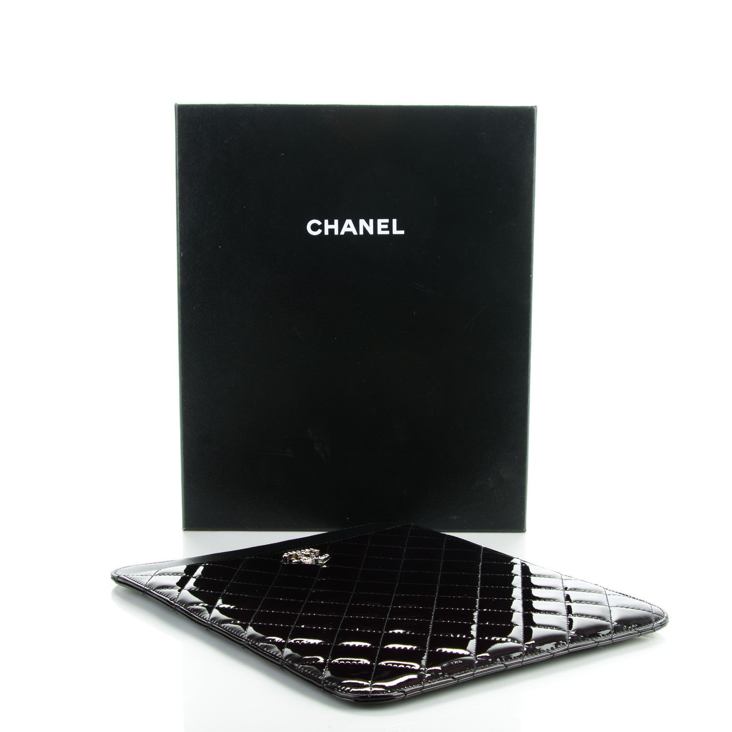 Chanel Patent Brilliant iPad Case Black 4 of 7