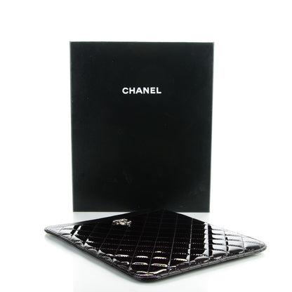 Chanel Patent Brilliant iPad Case Black 4 of 7