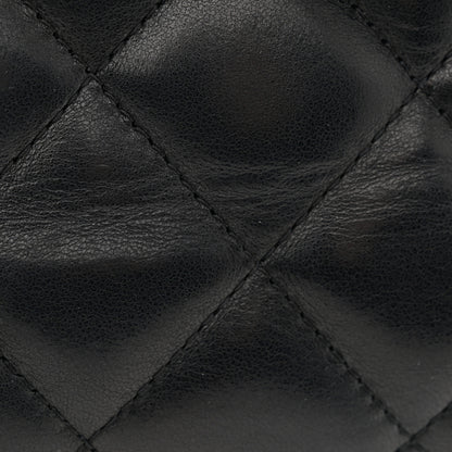 Chanel Lambskin Quilted Jumbo Single Flap Black 12 of 15