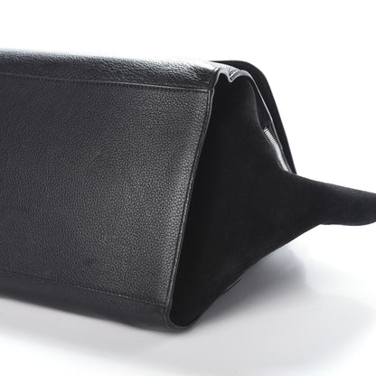 Celine Drummed Calfskin Suede Double Zip Trapeze Black 9 of 9