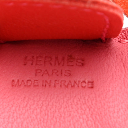 Hermes Milo Lambskin Grigri Rodeo Horse Bag Charm PM Rose Azalee Orange Poppy Rouge Indien 3 of 3