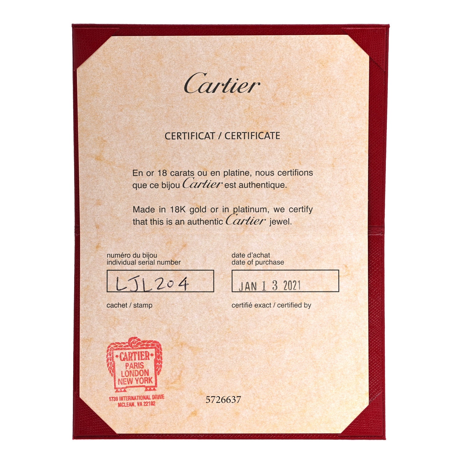 Cartier 18K Yellow Gold LOVE Bracelet 17 7 of 8