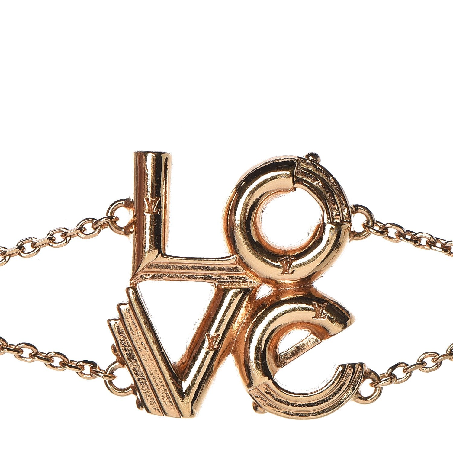 Louis Vuitton Brass LV & Me Love Bracelet Gold 5 of 5