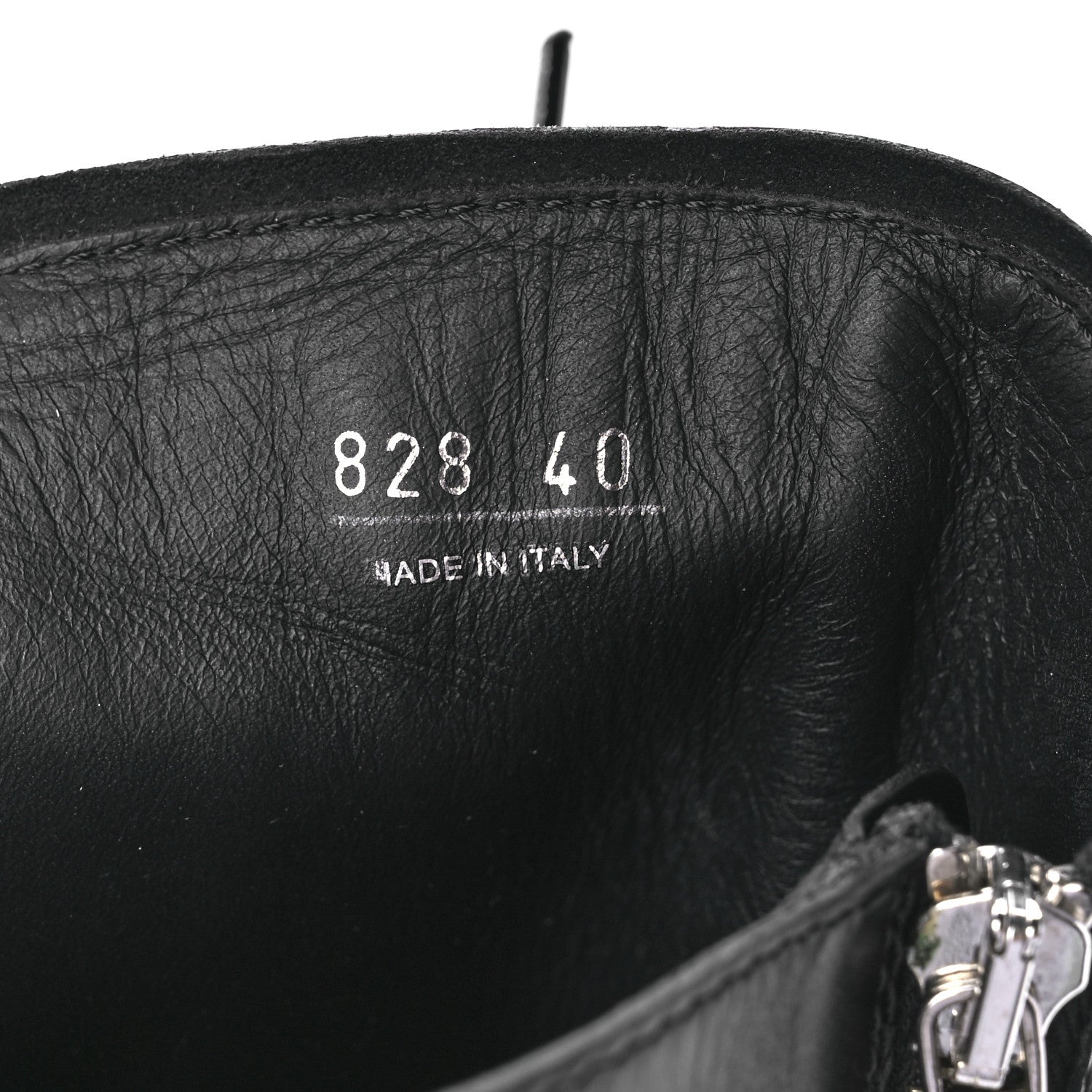 Prada Vitello Lux Nylon Metal Triangle Logo Monolith Pouch Pocket 55mm Tall Combat Boots 40 Black 9 of 10