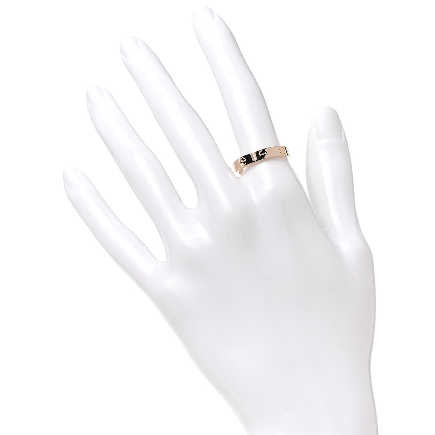 18K Pink Gold 3.5mm LOVE Wedding Band Ring 55 7.25