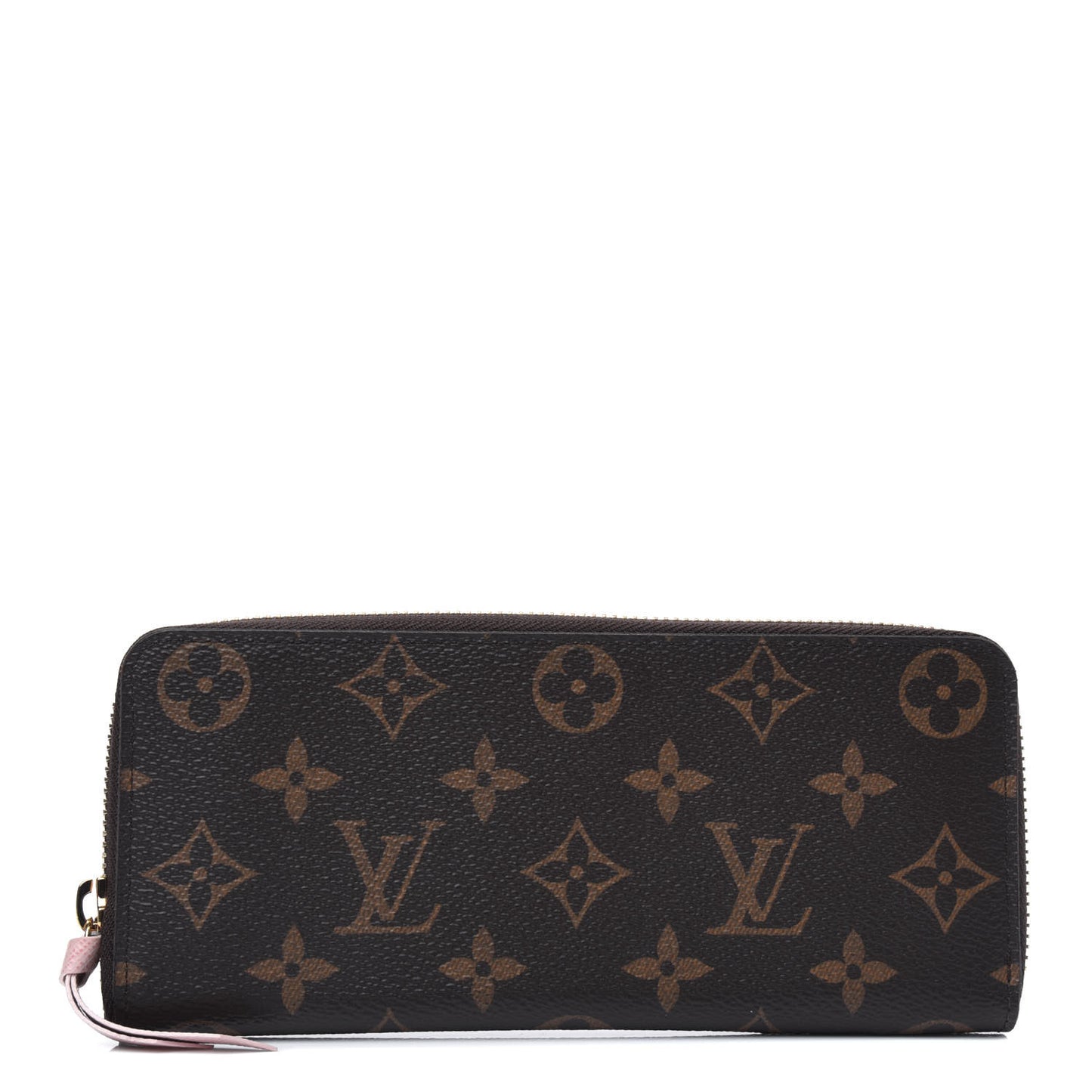 Monogram Clemence Wallet Rose Ballerine