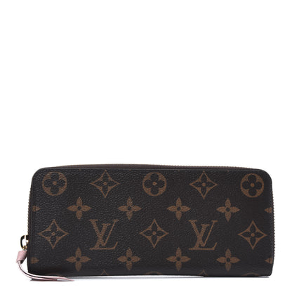 Louis Vuitton Monogram Clemence Wallet Rose Ballerine 1 of 10