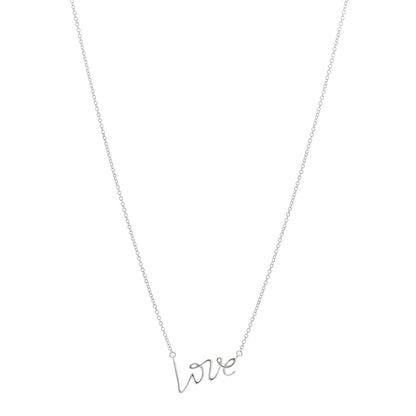 Tiffany Sterling Silver Paloma Picasso Graffiti Love Pendant Necklace 1 of 4
