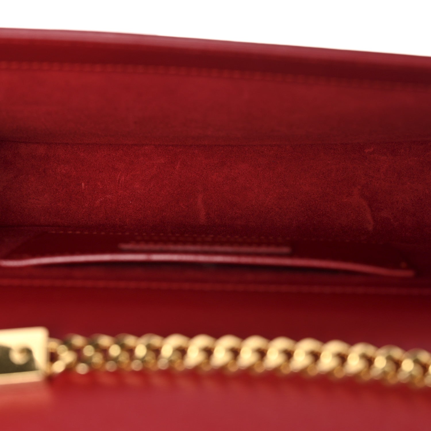 Saint Laurent Smooth Calfskin Medium Classic Monogram Kate Tassel Satchel Lipstick Red 5 of 10