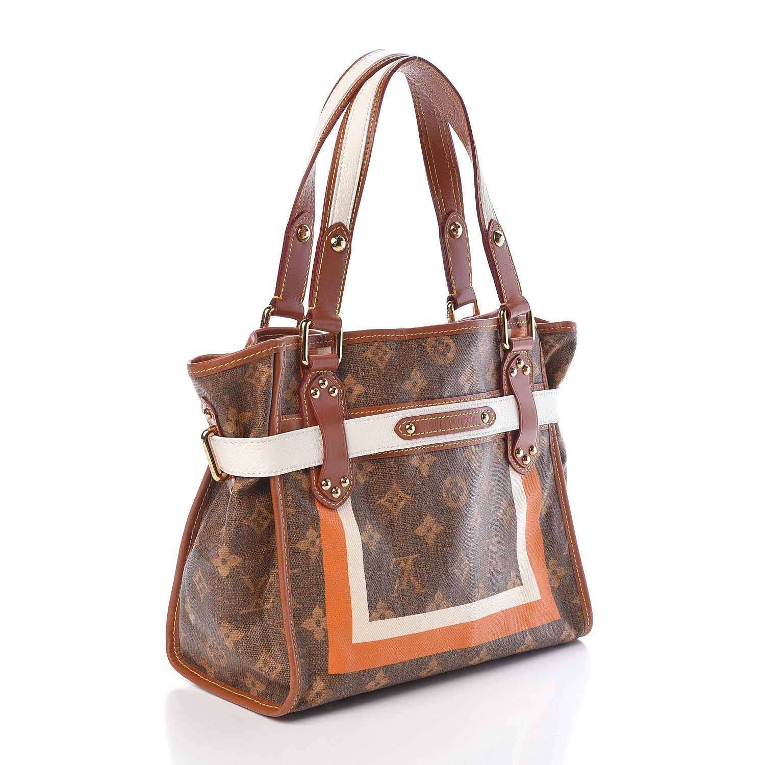 Louis Vuitton Monogram Rayures Tisse Sac PM 3 of 11
