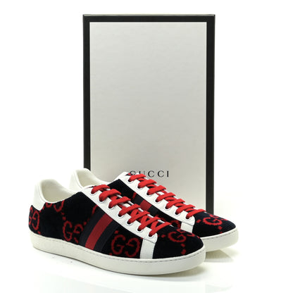 Gucci Terry Cloth GG Monogram Womens Ace Sneakers 38.5 Blue Red 7 of 7