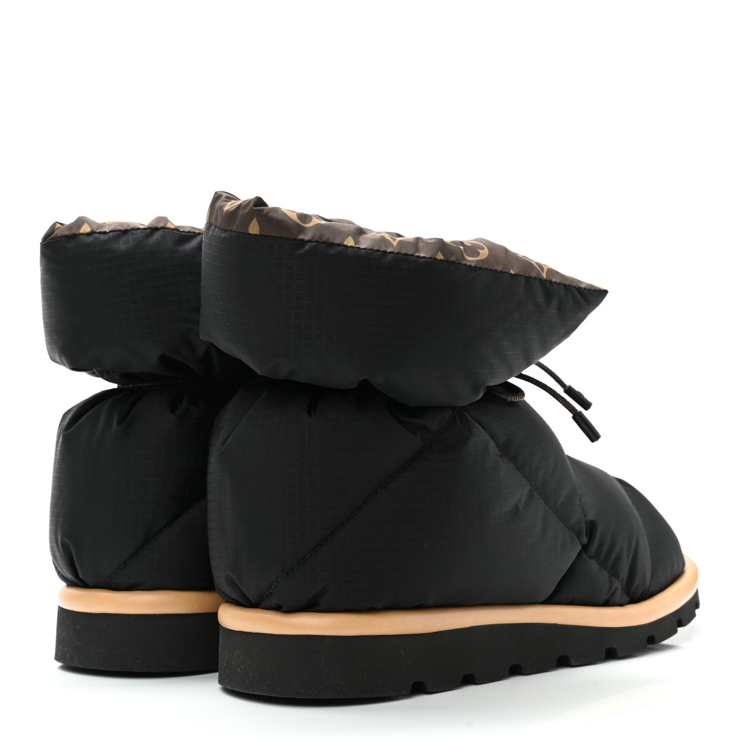 Nylon Monogram Pillow Comfort Ankle Boot 39 Black