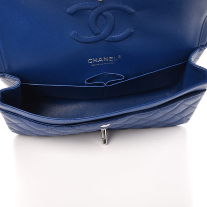 Chanel Caviar Quilted Medium Double Flap Dark Blue 6 of 8