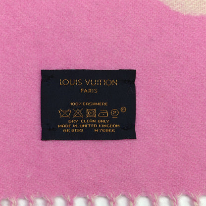 Louis Vuitton Cashmere Monogram Reykjavik Scarf White Pink 8 of 8