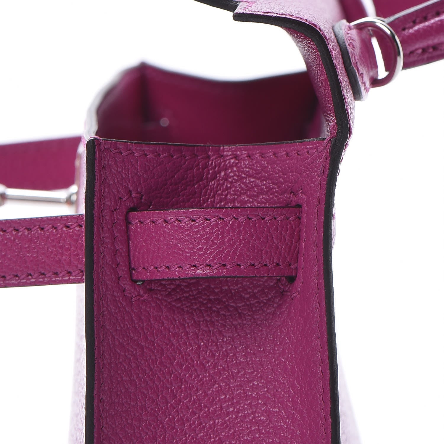Hermes Chevre Mysore Mini Kelly Sellier 20 Rose Pourpre 20 of 28