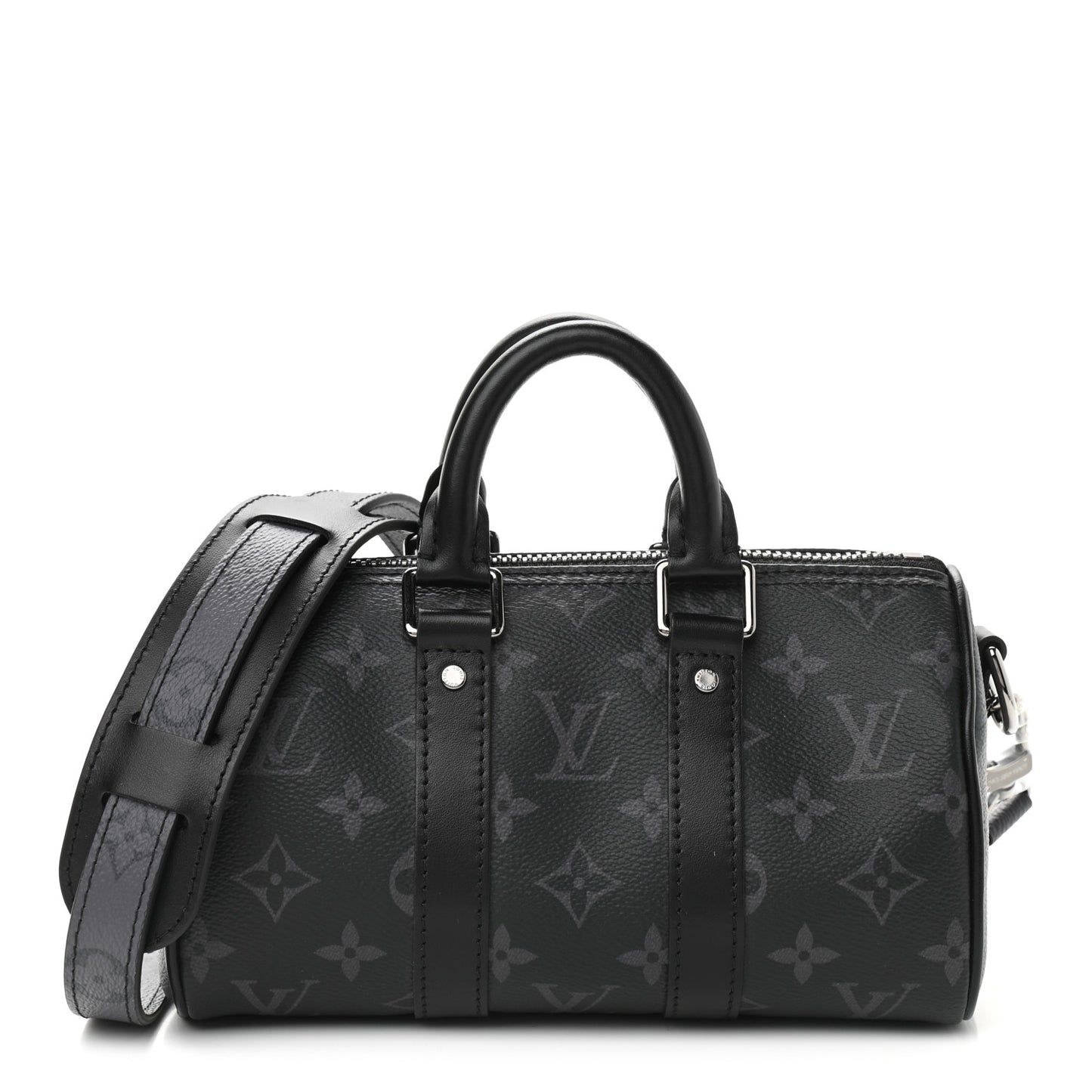 Reverse Monogram Eclipse Keepall XS Black